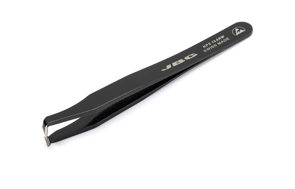 HPS-15ARW - Cutting Tweezers With ESD Epoxi Coating and Short-Rounded Blades