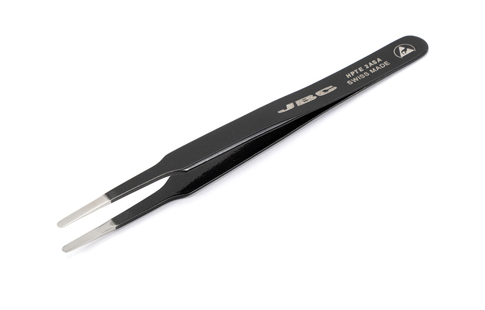 HPTE-2ASA - High-Precision Tweezers With ESD Epoxi Coating and Round Tip